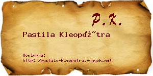 Pastila Kleopátra névjegykártya